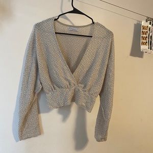 Urban outfitters cozy surplice top